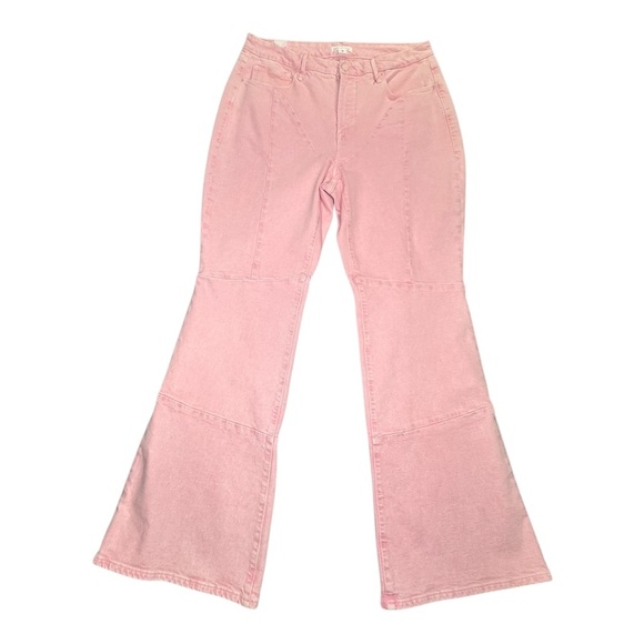 Good American Good Boy Flare Jeans Mineral Rose Quartz. Sz: 15 - Picture 5 of 14